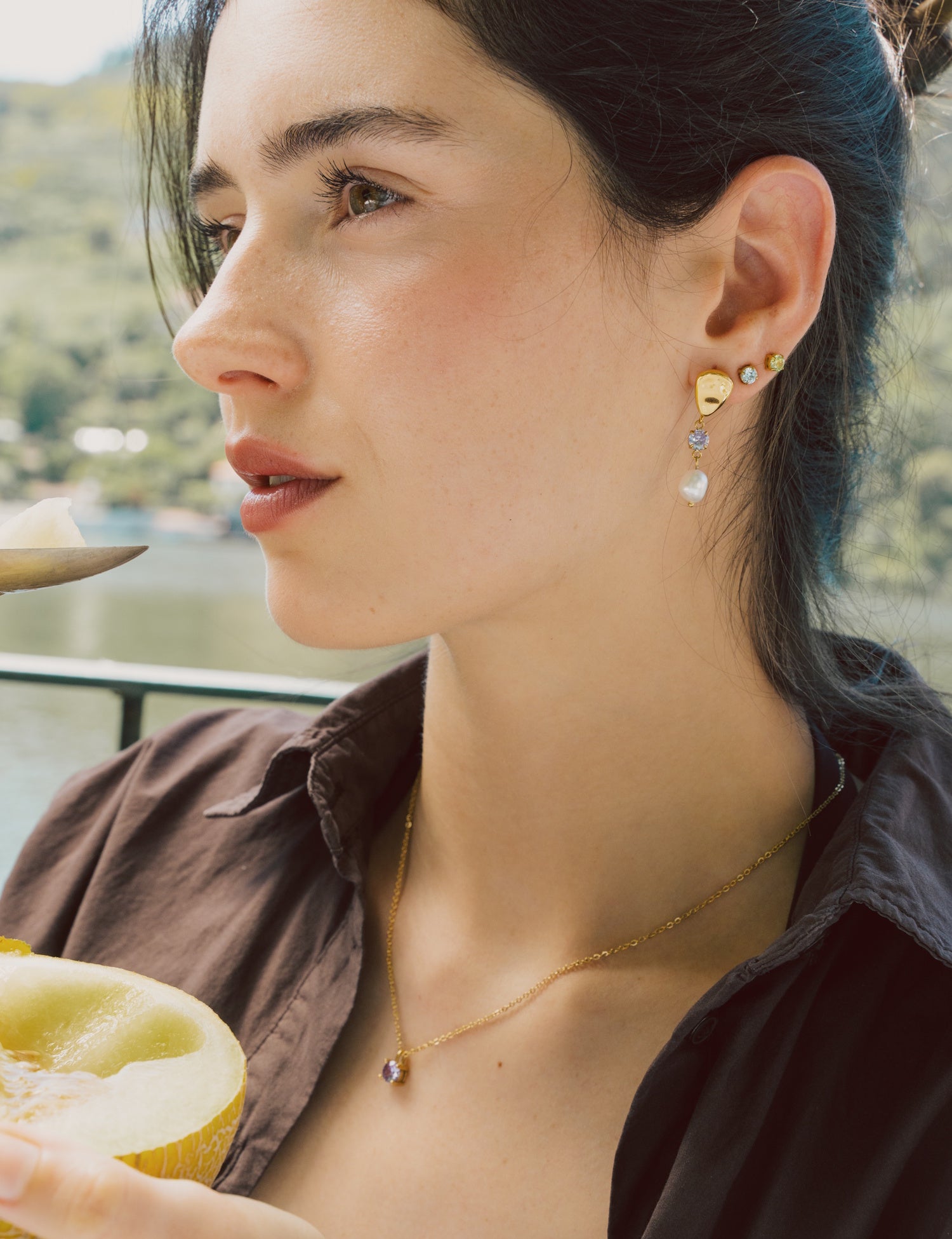 Pendientes de cristal Iride