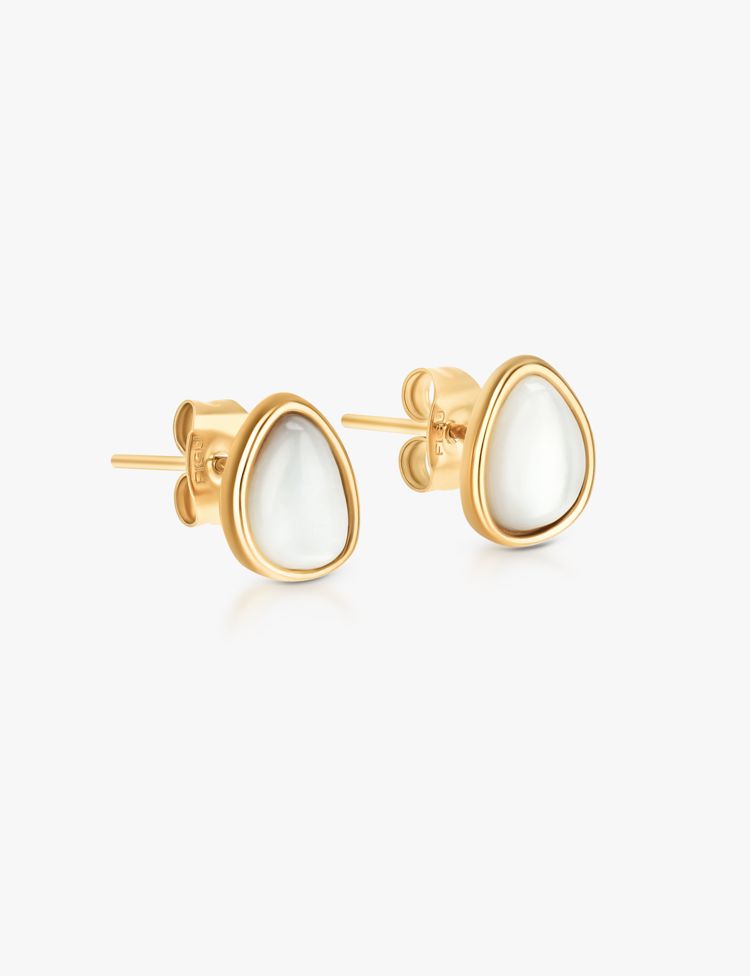 Pendientes de magnolia blanca