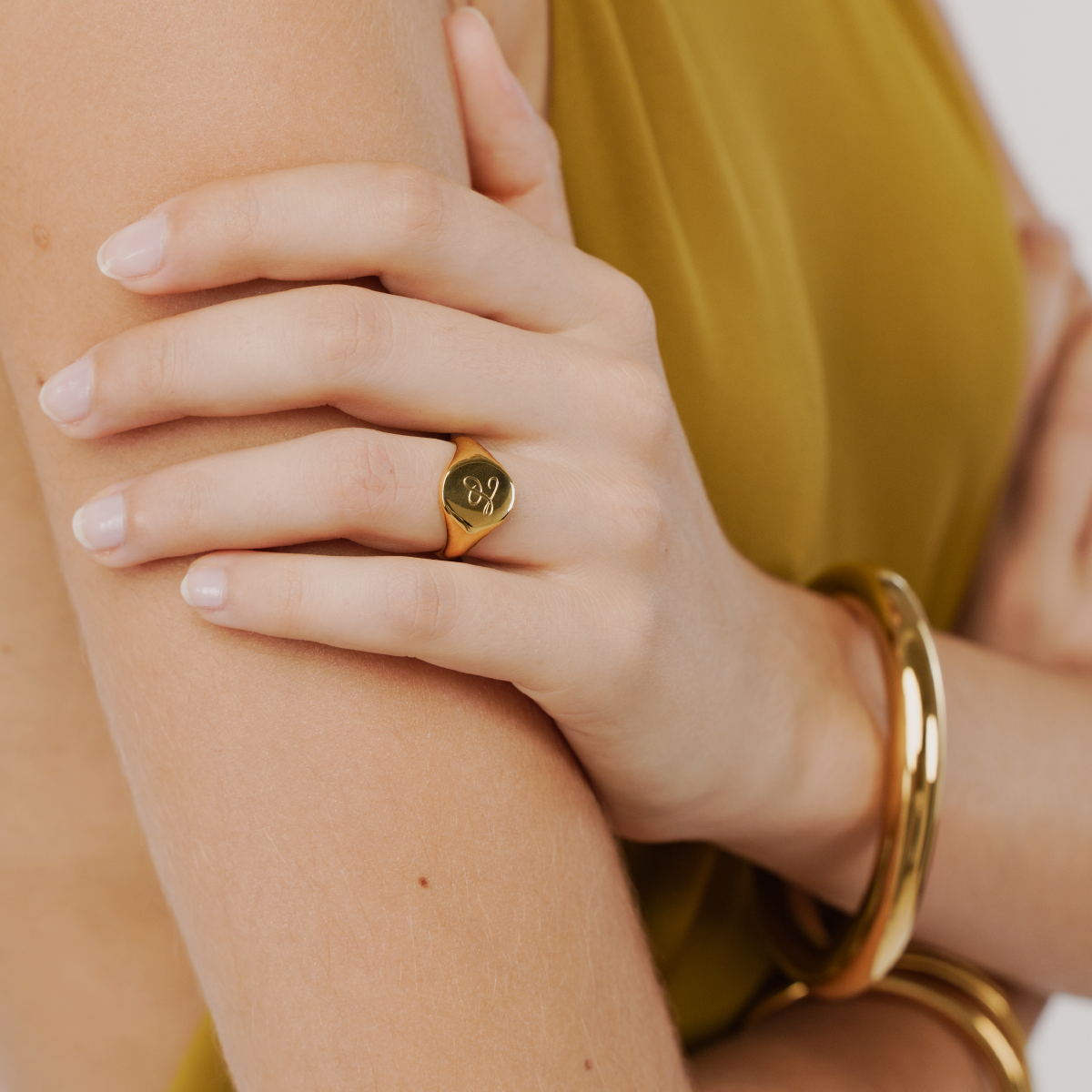 Anillo de sello redondo