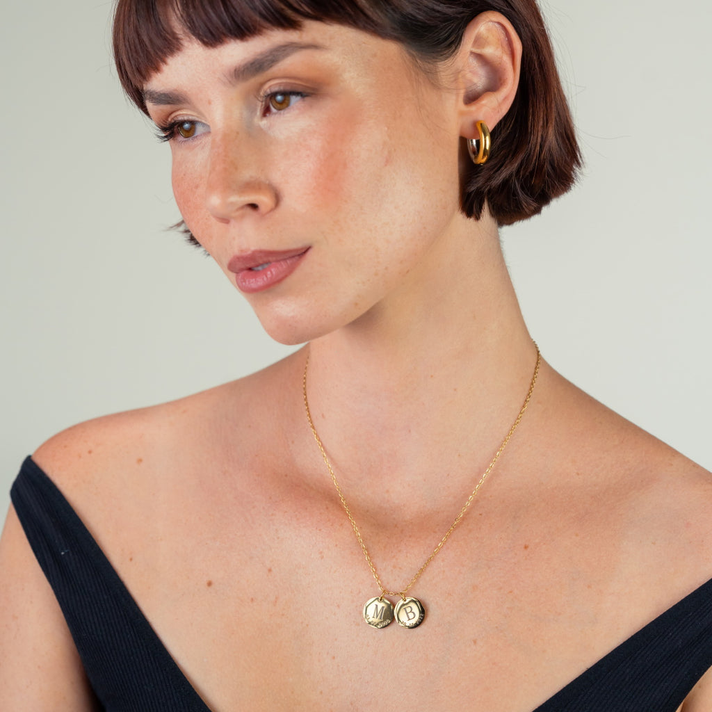 Initial and Date Necklace