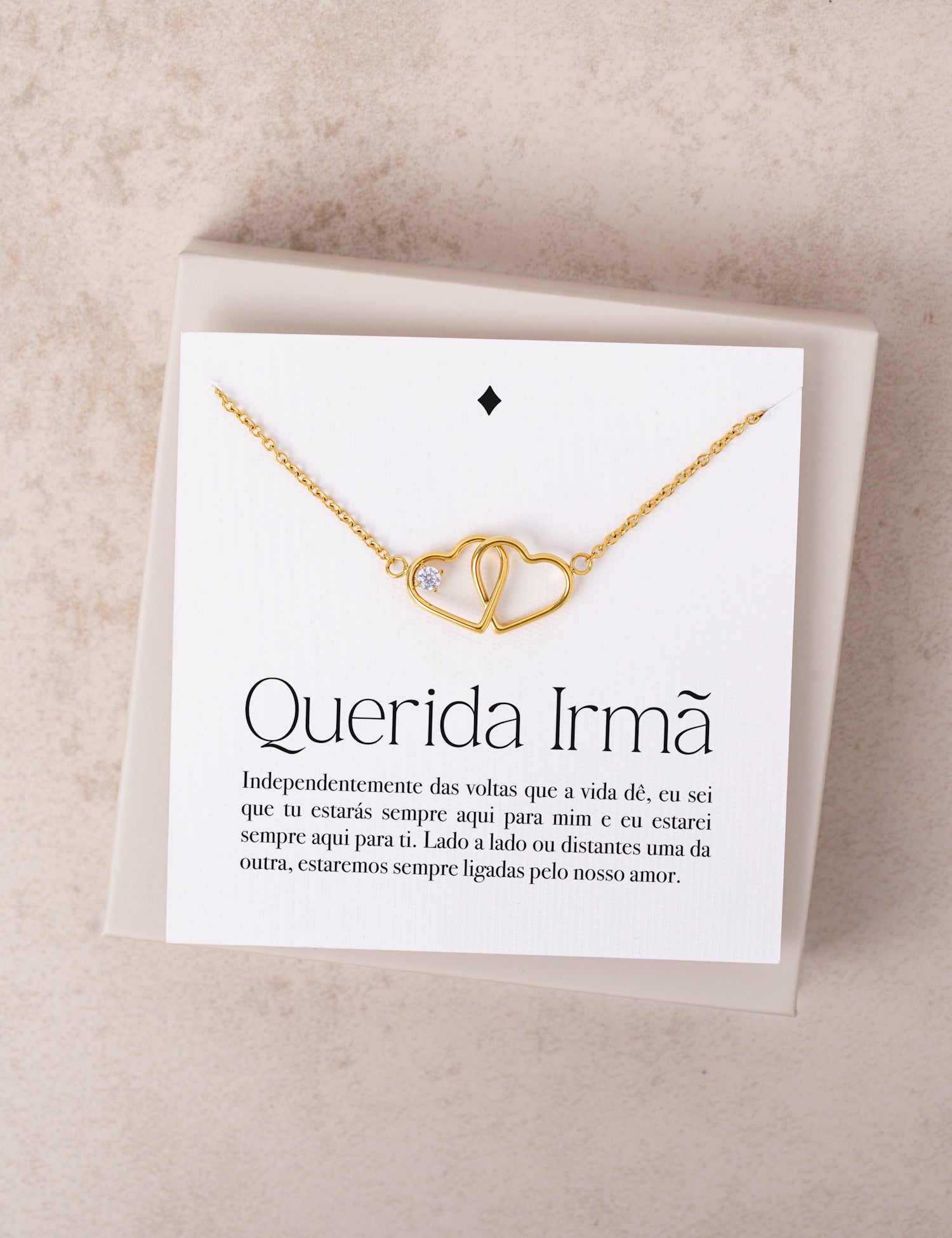 Irmã - Colar Com Mensagem