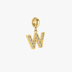 Charm con letra pavé