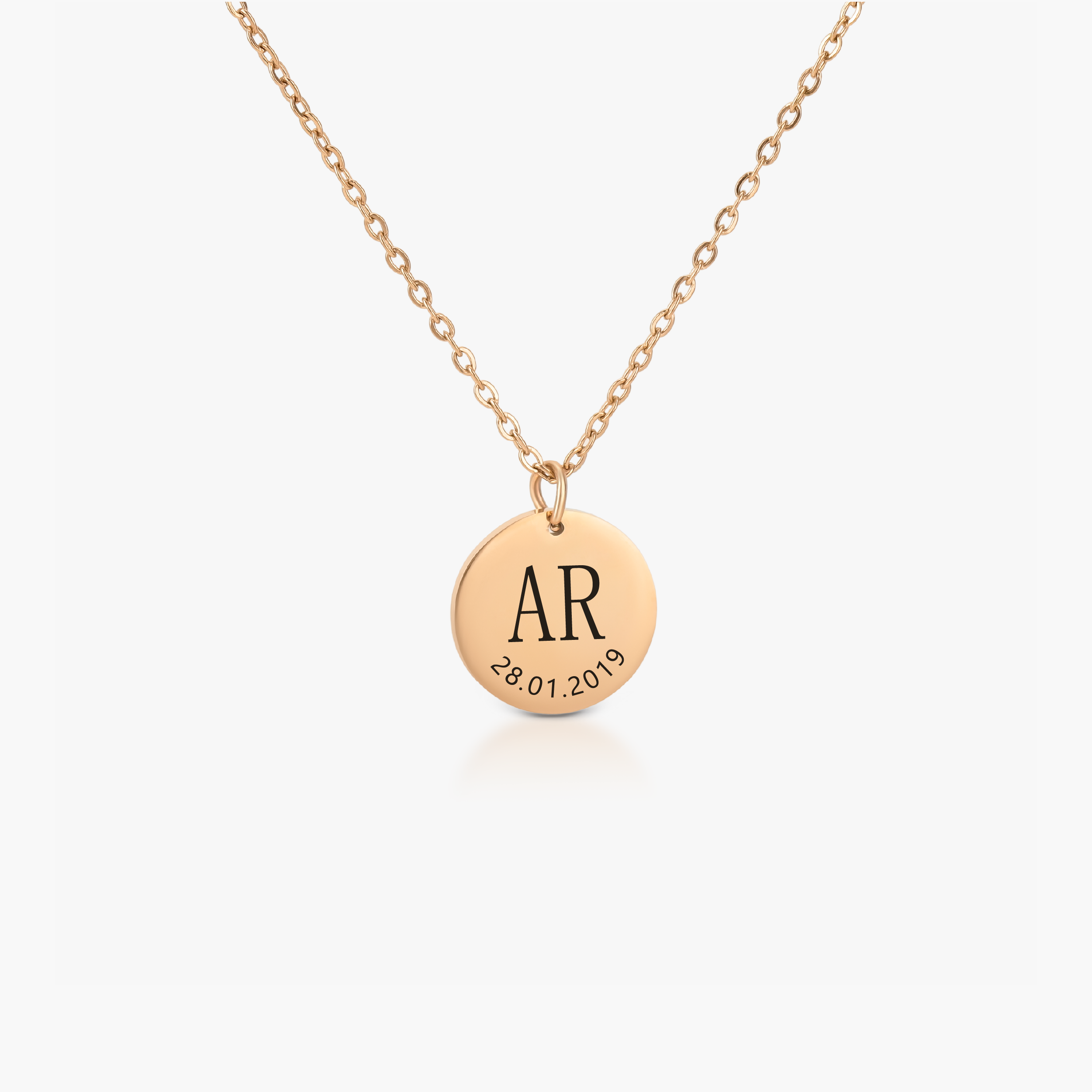 Initial And Date Necklace