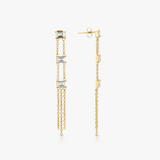 Vertical Crystal Earrings