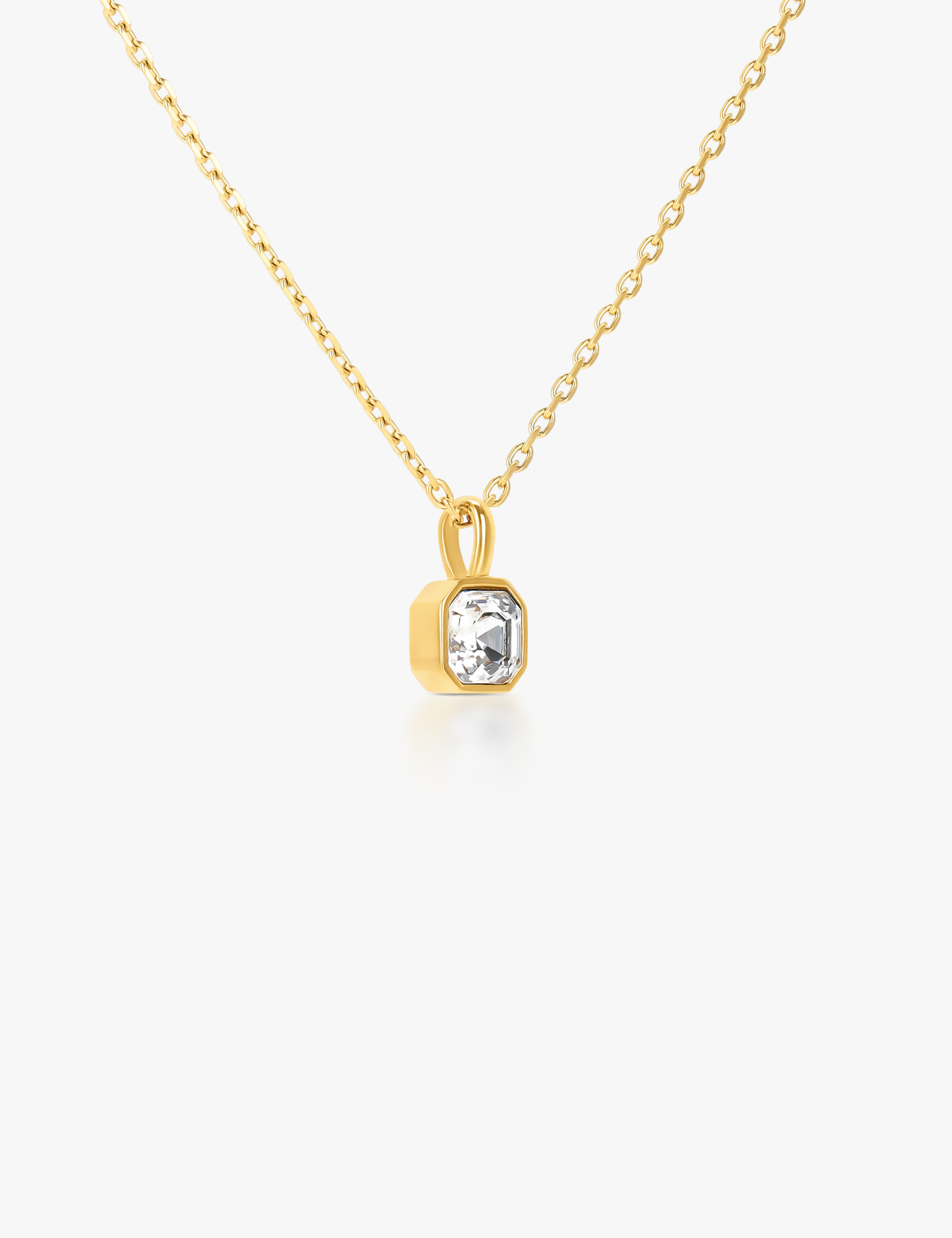 Square Crystal Necklace