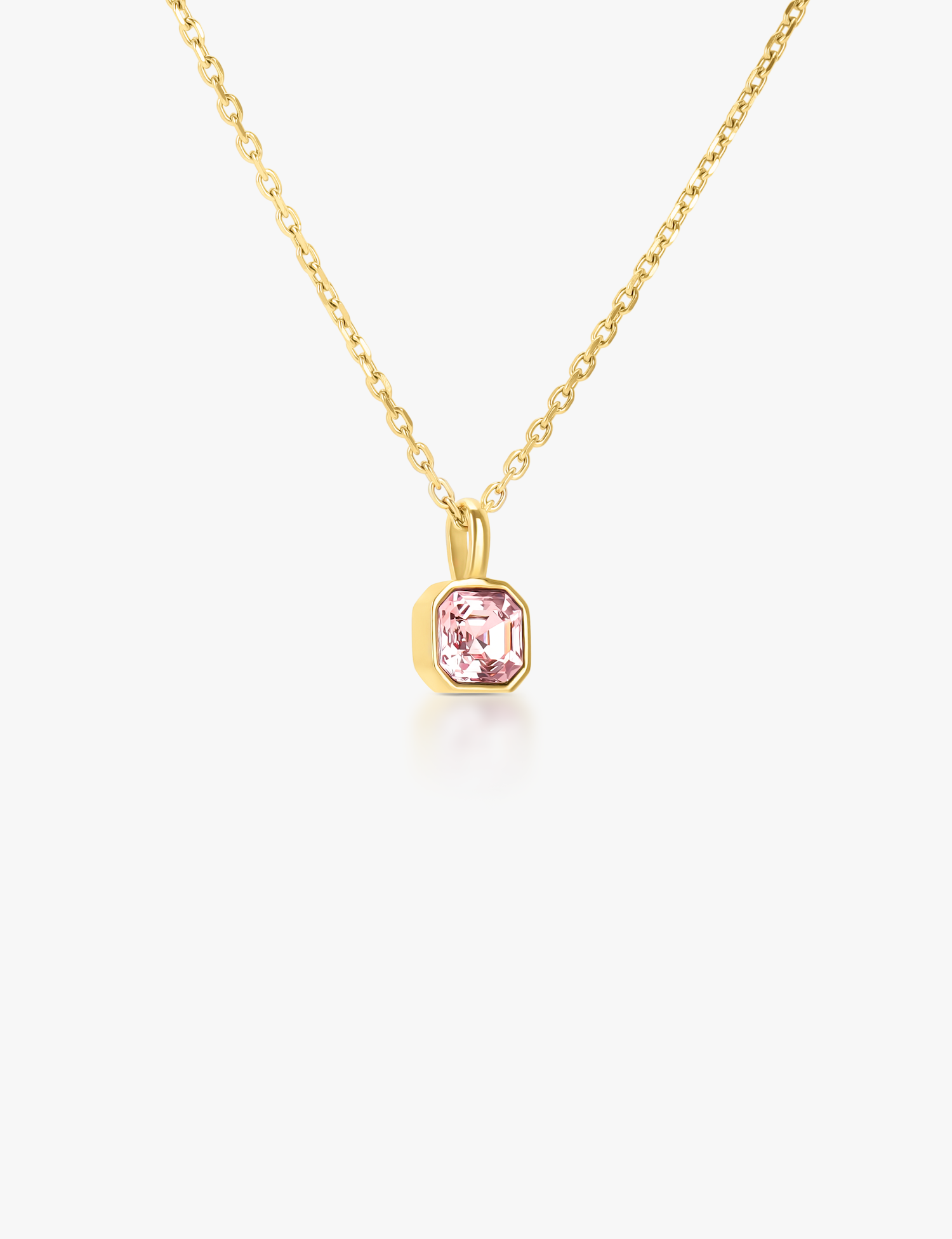 Square Crystal Necklace