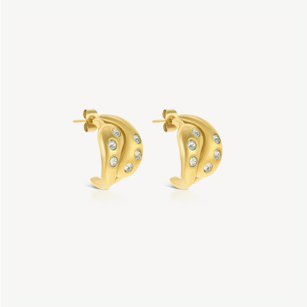 Pendientes colgantes con pavé