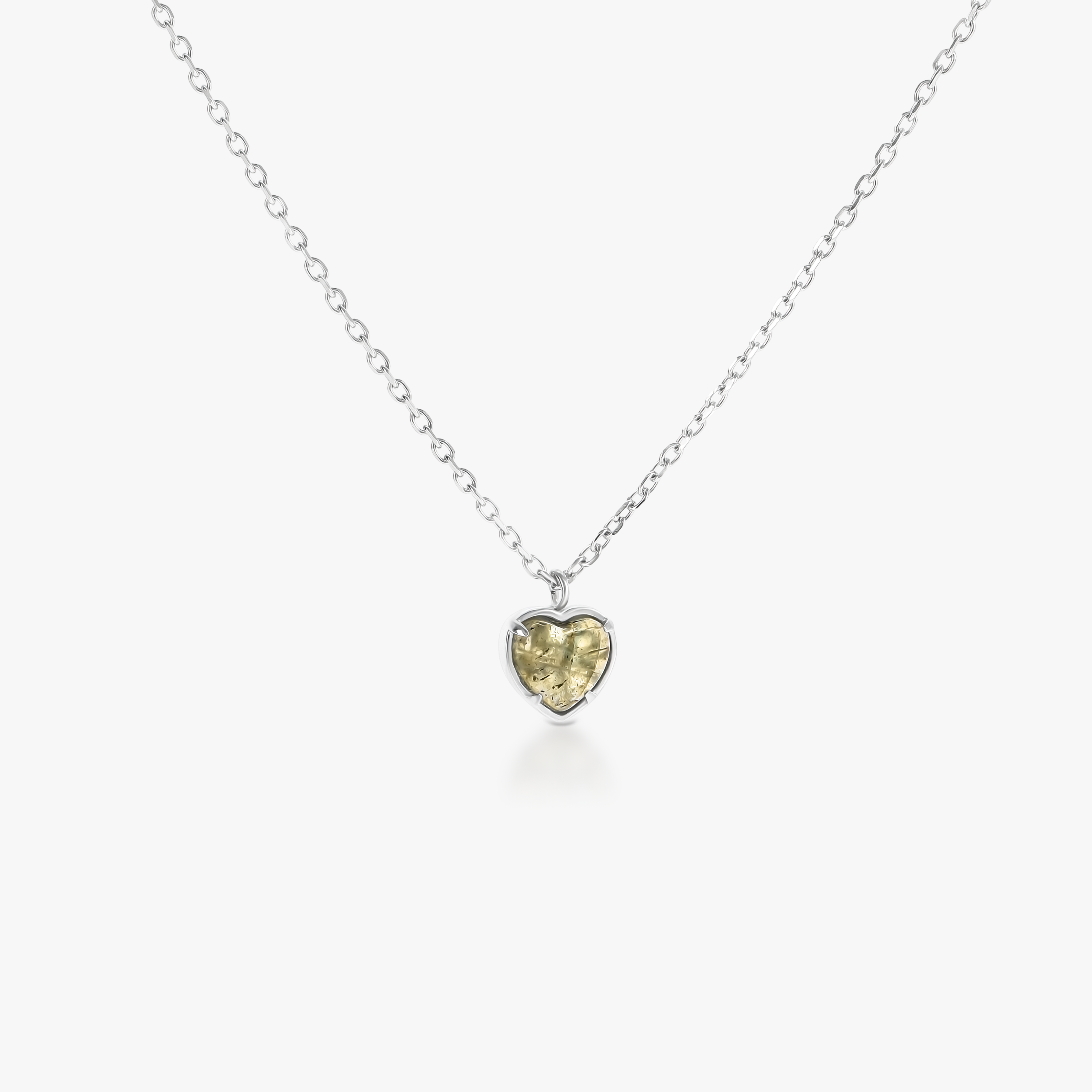 Labradorite Petit Heart Necklace
