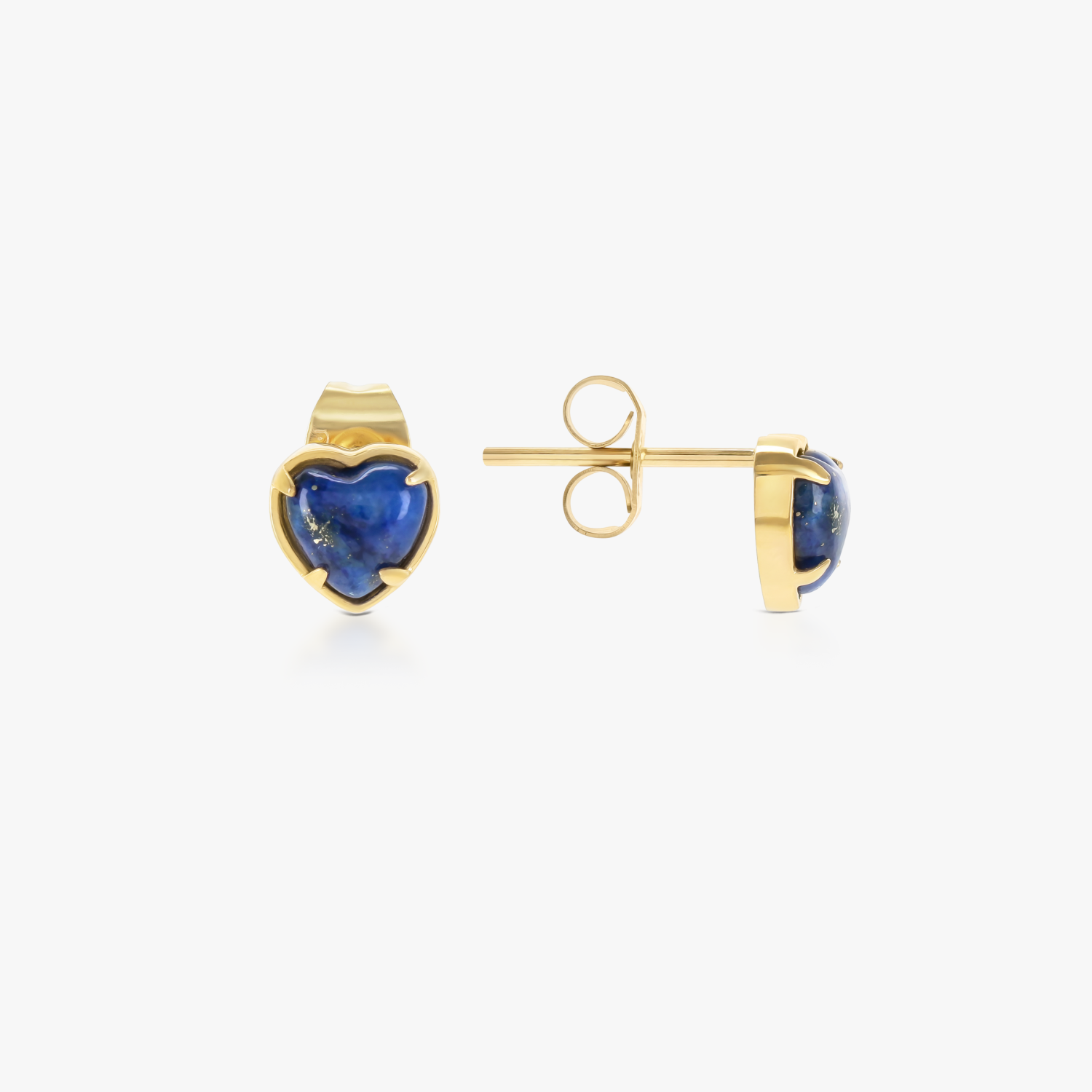 Petit Heart Lapis Lazuli Earrings