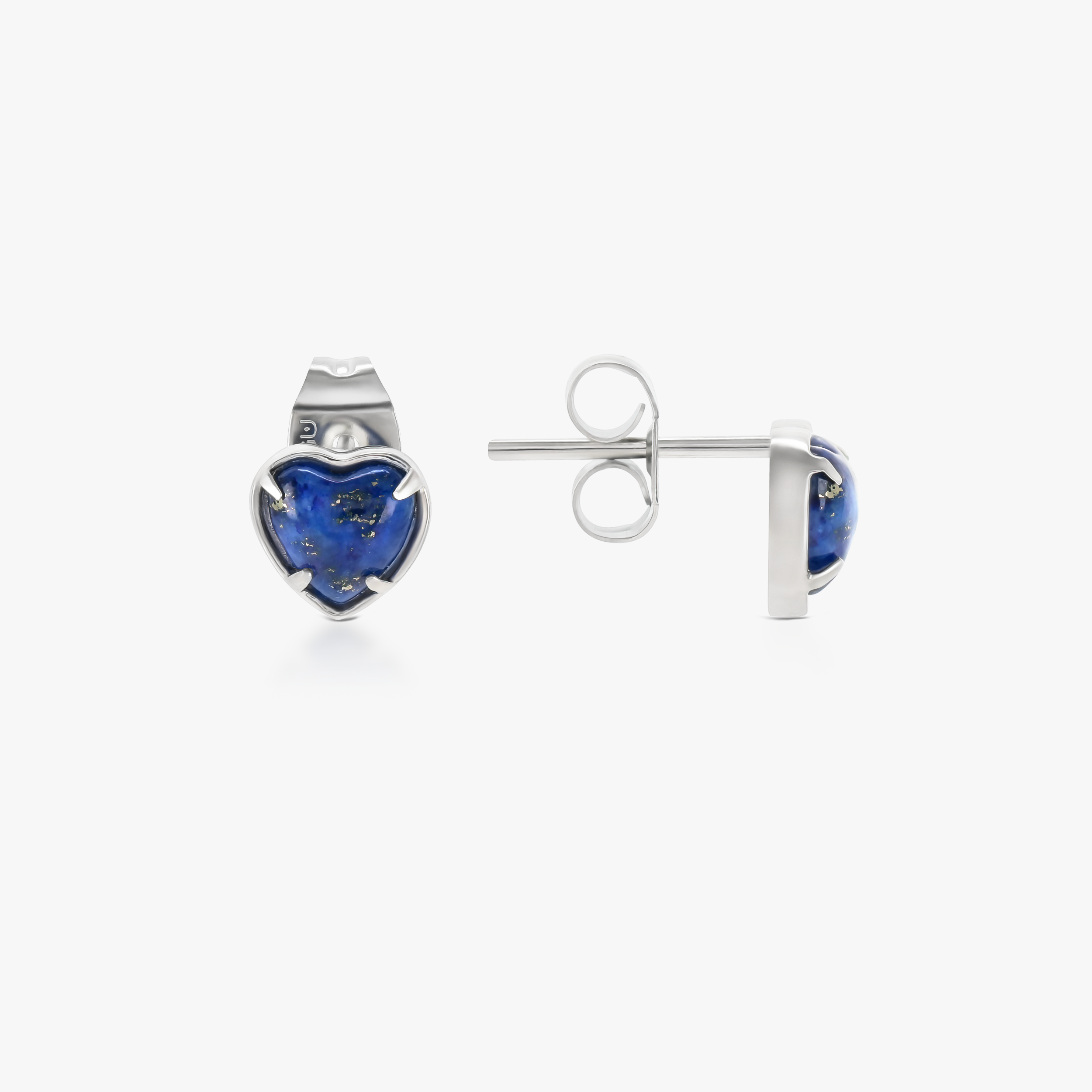 Petit Heart Lapis Lazuli Earrings