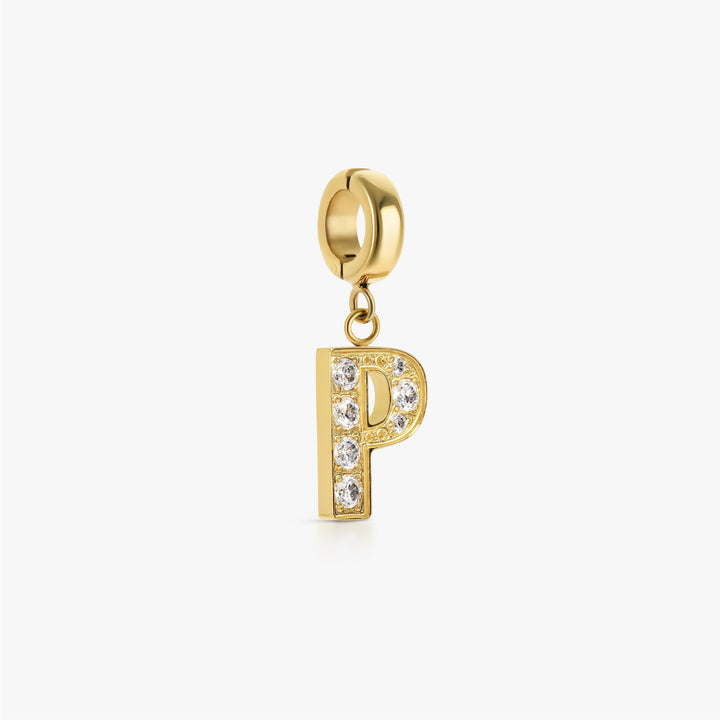 Click Charm Letter Pavé