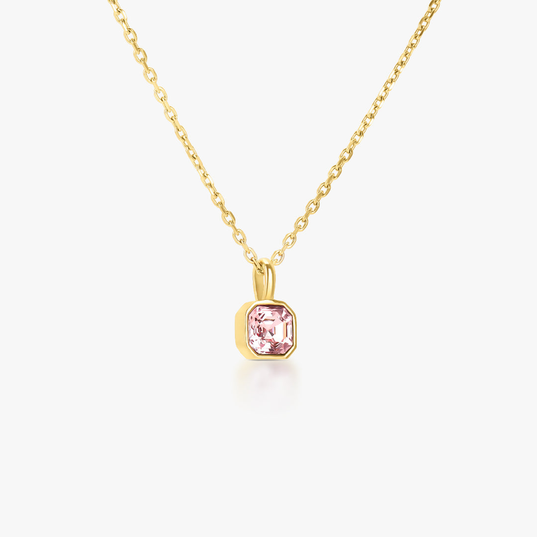 Square Crystal Necklace