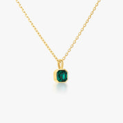 Collar de cristal cuadrado