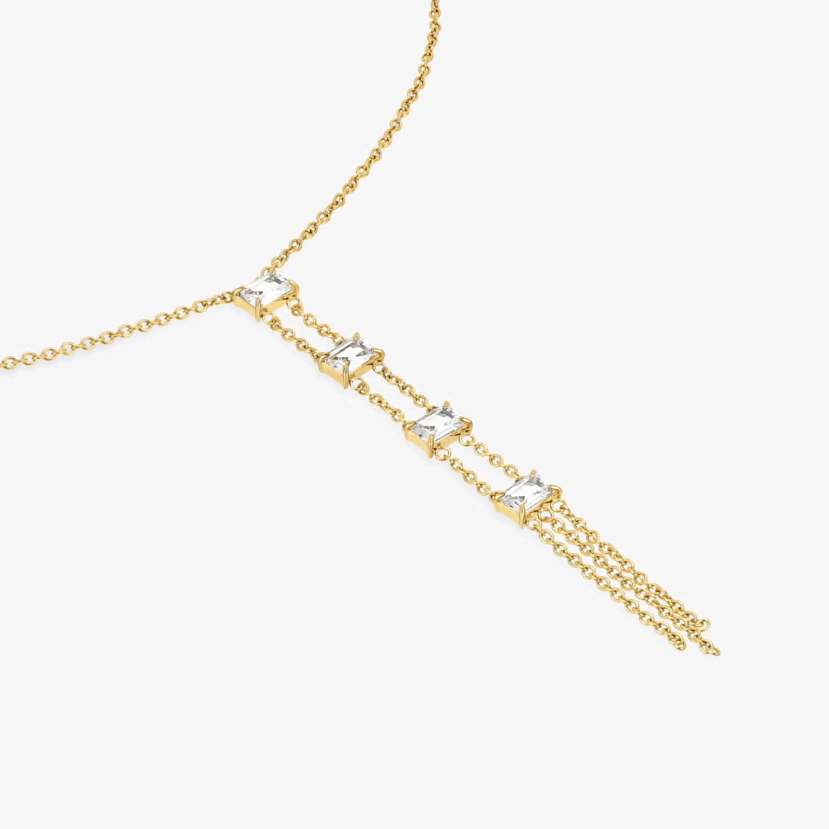 Collar vertical de cristal