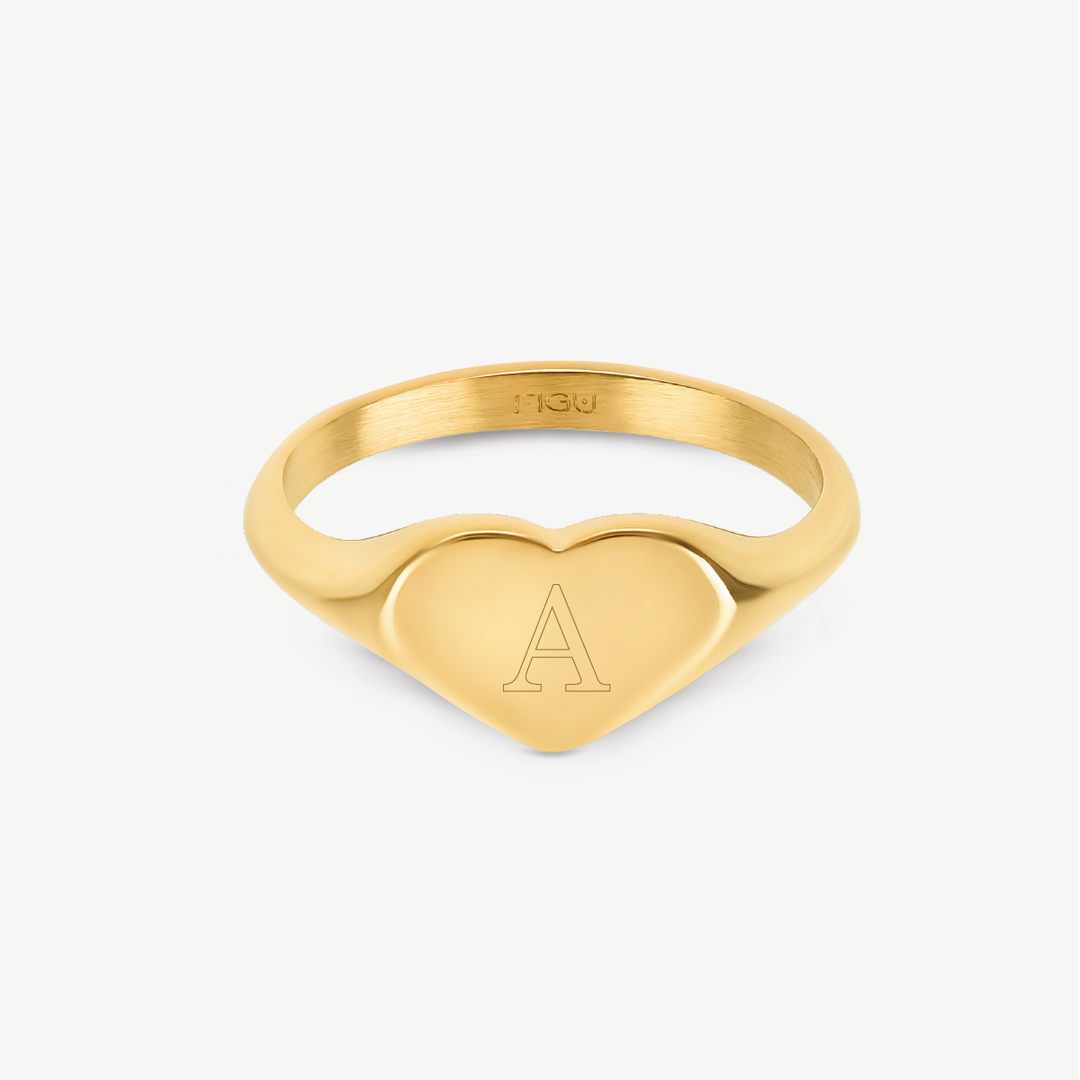 Anel Heart Signet