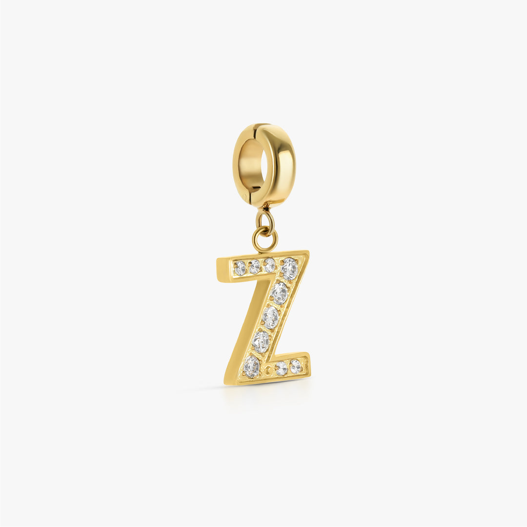 Click Charm Letter Pavé