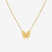 Butterfly Necklace and Card Message