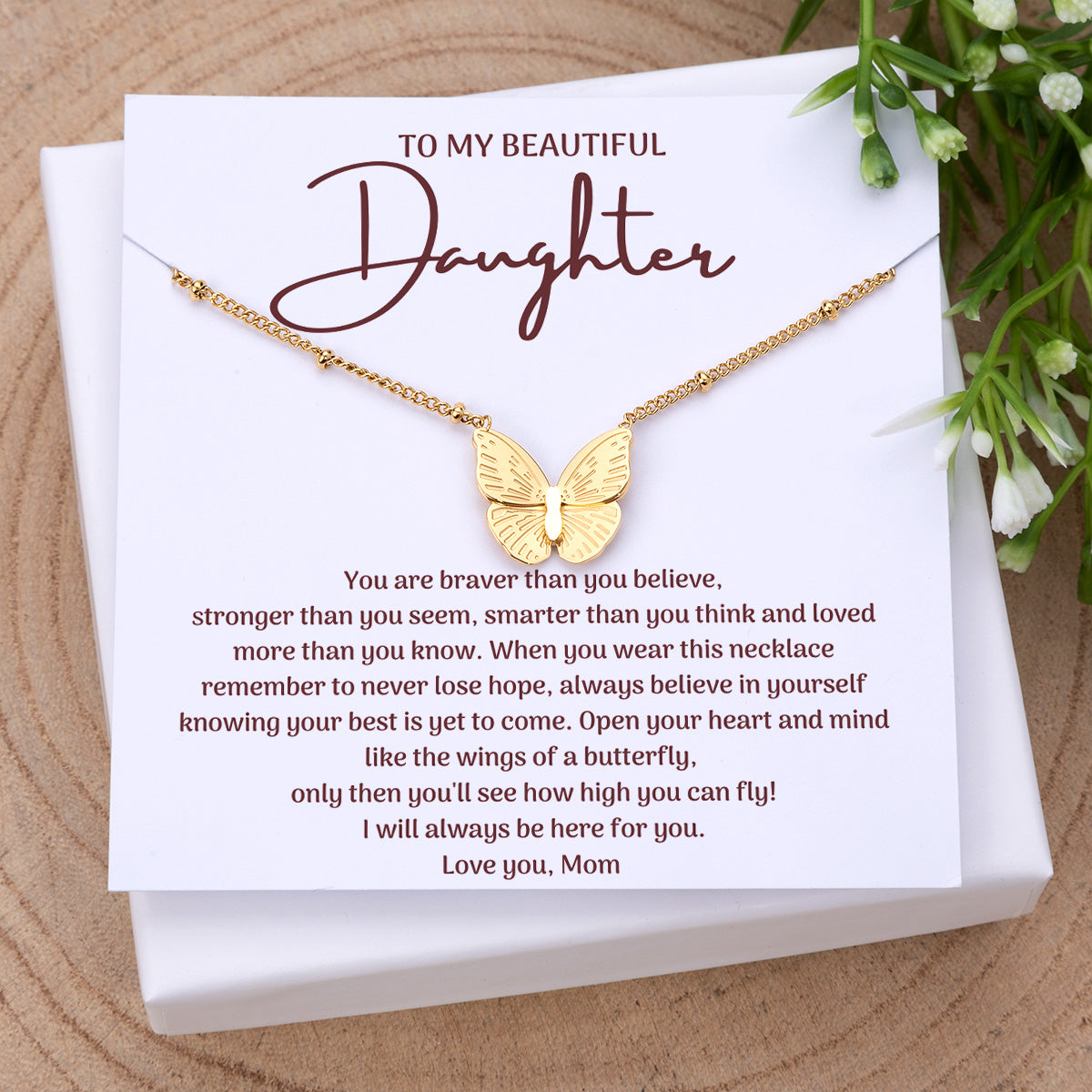 Beautiful Daughter Forever Love Necklace – To You With Love Gifts