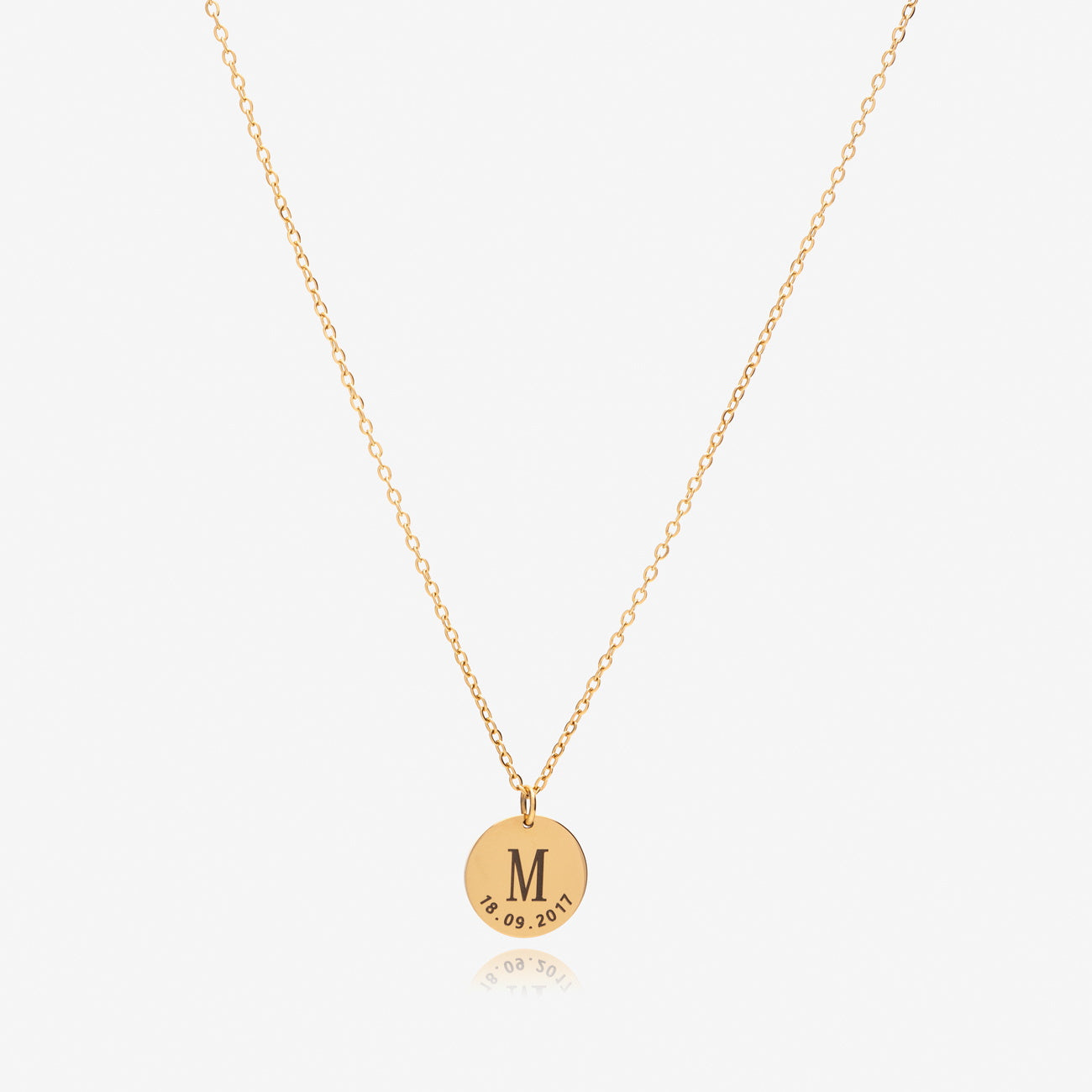 Buy The Magical touchTMT® Personalised necklace for women | Initial necklace  with date engraved (Silver, Gold, Rose Gold) | Customised pendant Ideal  personalised birthday gift for Mother Daughter Grandmother Sister Auntie  Online