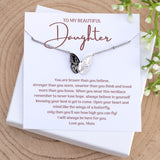 Para mi hermosa hija - Collar de mariposa
